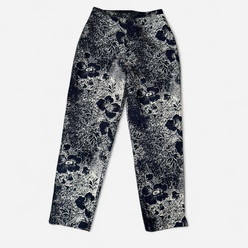Adrianna Papell Beaded Silk Trousers